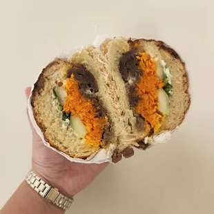 Grilled beef banh mi