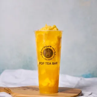 Mango Fresh Fruit Bite Green Tea
