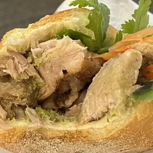 Roasted Crackling Pork Banh Mi (*Banh Mi Heo Quay)