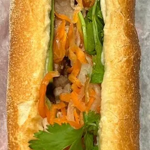 Roasted Crackling Pork Banh Mi (*Banh Mi Heo Quay)