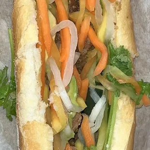 Banh Mi with BBQ Lemongrass Pork