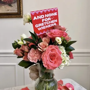 We partner with Bad and Blooming for all of our floral arrangements! @badandblooming