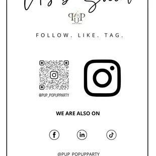 Follow us on social media