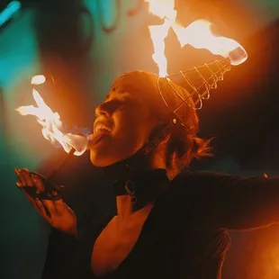 Fire performer