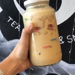 Mango oolong milk tea
