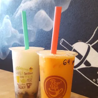 Passionfruit Green Milk Tea
