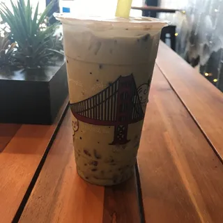 Floating Matcha Milk Tea