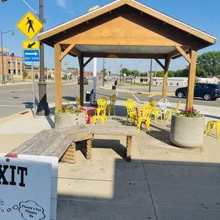 Outdoor seating area