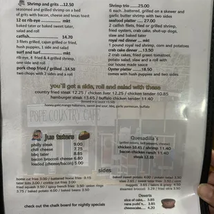 New Menu September 2023