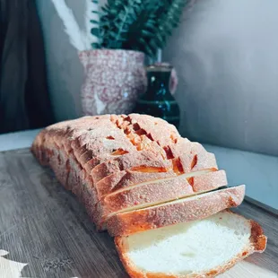 Fresh sourdough bread made by Mama Pope!