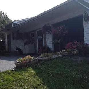 outside