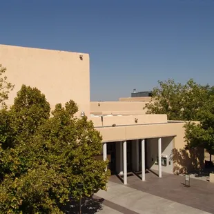Popejoy Hall as seen from the adjacent parking structure