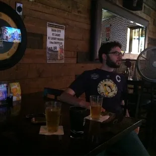 4 high tops and 29 bar stools- all with good views.