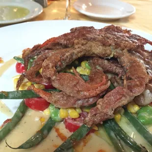 Soft shell crab dinner. Delicious!