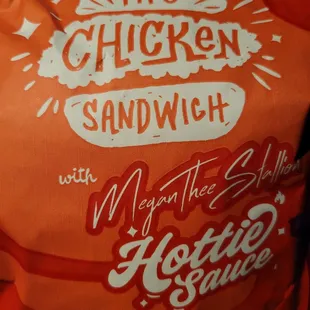 Popeye's Chicken Sammy with MTS' Hottie Sauce