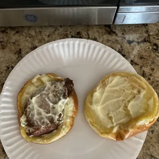 Mayo sandwich with a small side of chicken