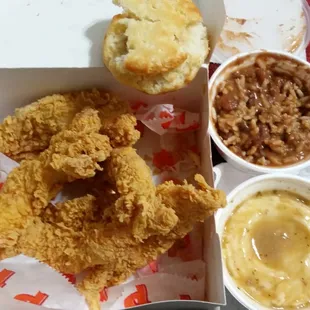 Ordered a 3 pc chicken strip meal - they gave 5 pcs! :)