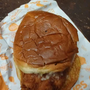 First time trying the Popeye's chicken sandwich.