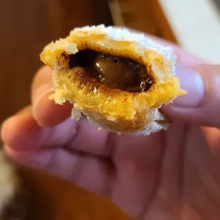 Inside of beignets