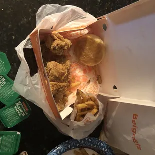 Missing half of the meal.