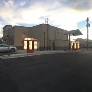 outside