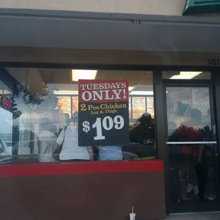 2 piece  tuesday, the line wraps around the building