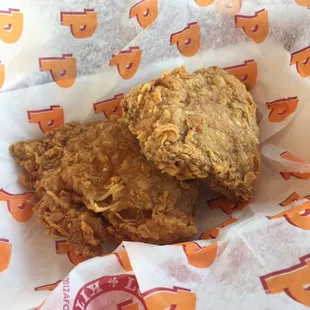 2 spicy chicken thighs