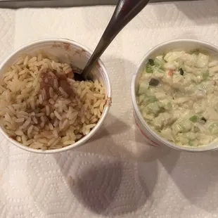 Rice/Beans and Coleslaw