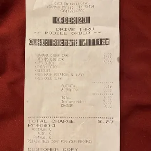 Cake on top of ticket! They printer sue too!
