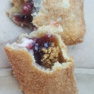 BlackBerry Cheesecake Crumb Fried Pie.