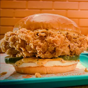Popeyes Golden BBQ Chicken Sandwich