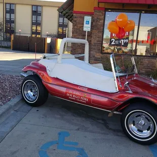 Manager parked this in handicapped spot.