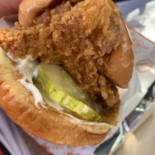 Standard chicken sandwich