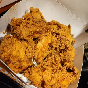 a box of fried chicken
