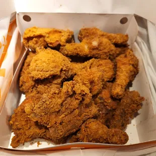 a basket of fried chicken
