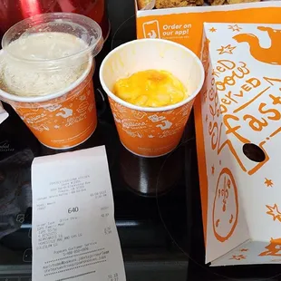 Only Half of the order of mac n cheese though i paid for a Large Homestyle Mac &amp; Cheese