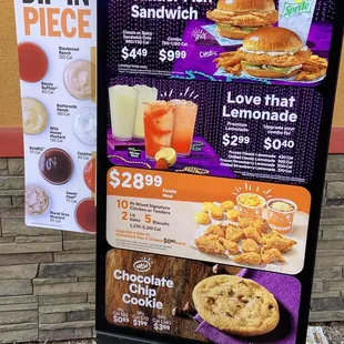 Menu in Drive thru 2.22 22