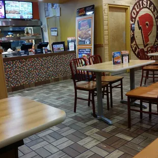 I side dining room is small &amp; clean.
