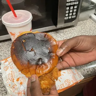 Popeyes off Will Clayton and Wilson Road In Humble Tx.this is what they served to me!!!!!!