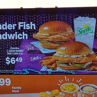 They have nice high-definition menus for the drive-thru