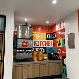 a view of the inside of a restaurant