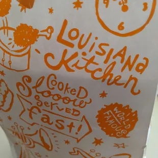 a close up of a bag of food