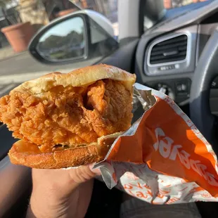 Spicy chicken sandwich