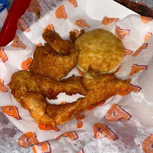 Blackened chicken tenders.