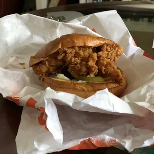 New chicken sandwich.  DELICIOUS!!!