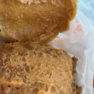 Spicy chicken sandwich...served cold with an obnoxious amount of sauce.