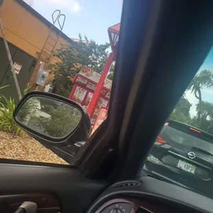 a view from inside a car