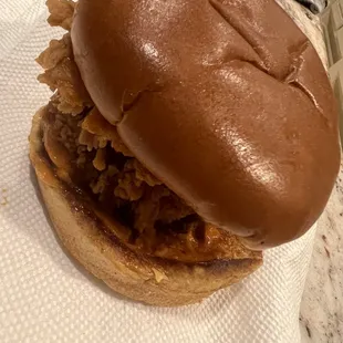 a close up of a sandwich