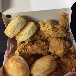 Chicken tenders &amp; biscuits