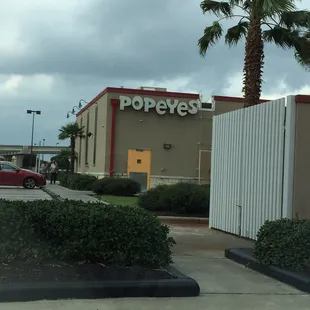 View of building from the drive through